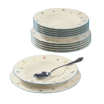 Vakariņu komplekts SELECT Marie-Luise 001.727513 porcelāns 6 personām, iekļautas apkalpošanas detaļas