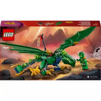 Konstrukciju rotaļlietu komplekts LEGO NINJAGO 71829 Lloyd's zaļa Forest Dragon, 128 gabali, 2 minifigūras, vecumam no 6 gadiem