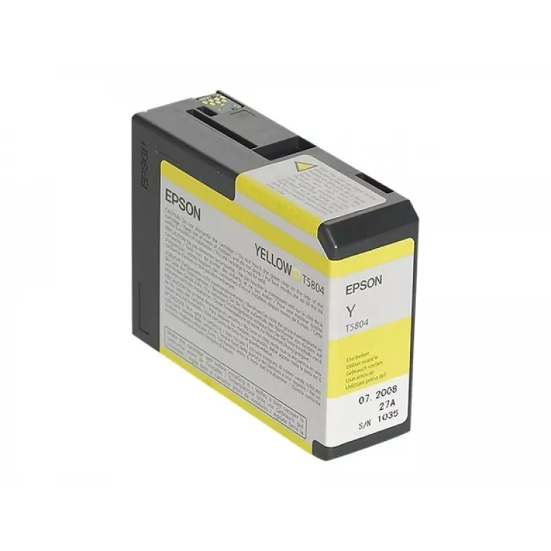 Epson Singlepack dzeltena T580400, dzeltena, pigmenta tinte, 80 ml, 1 gab.