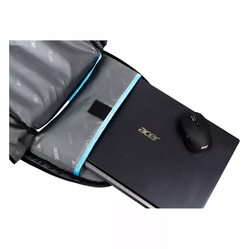 Ikdienas mugursoma Acer PBG510 — Poliesteris, piemērota līdz 18 collām, 330×175×480 mm, melna/zila