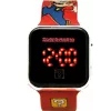 Kids Euroswan rokas pulkstenis LED Super Mario sarkans digitālais bērnu pulkstenis ar LED displeju