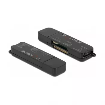 Karšu lasītājs DeLOCK SuperSpeed USB priekš SD Micro SD MS