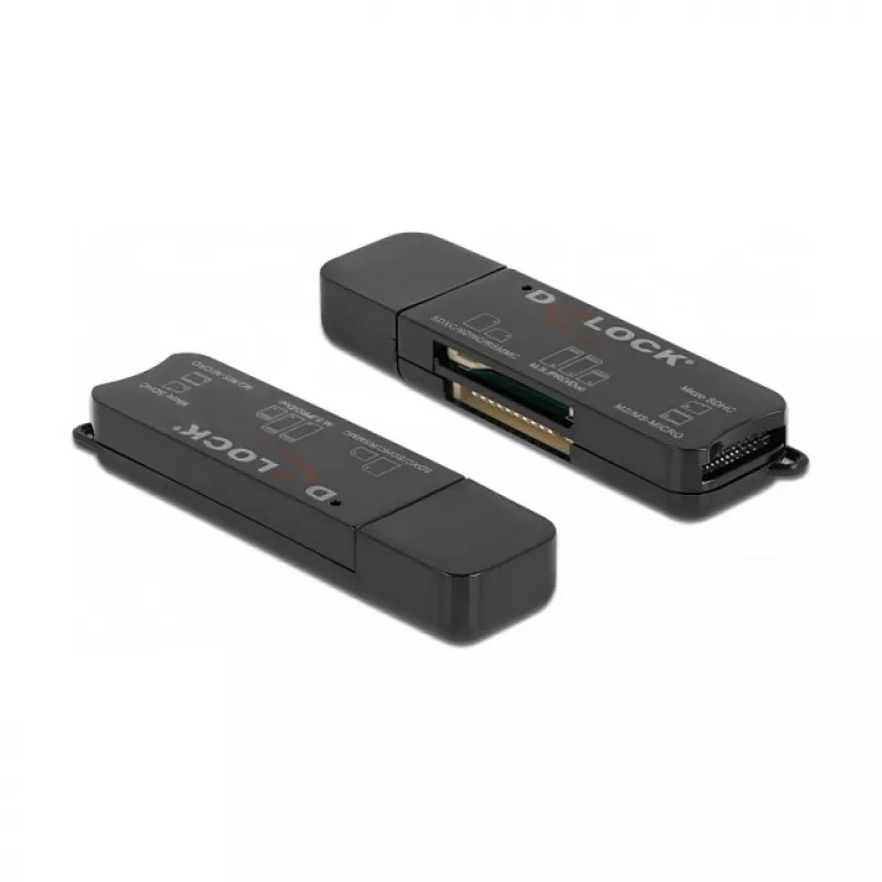 Karšu lasītājs DeLOCK SuperSpeed USB priekš SD Micro SD MS