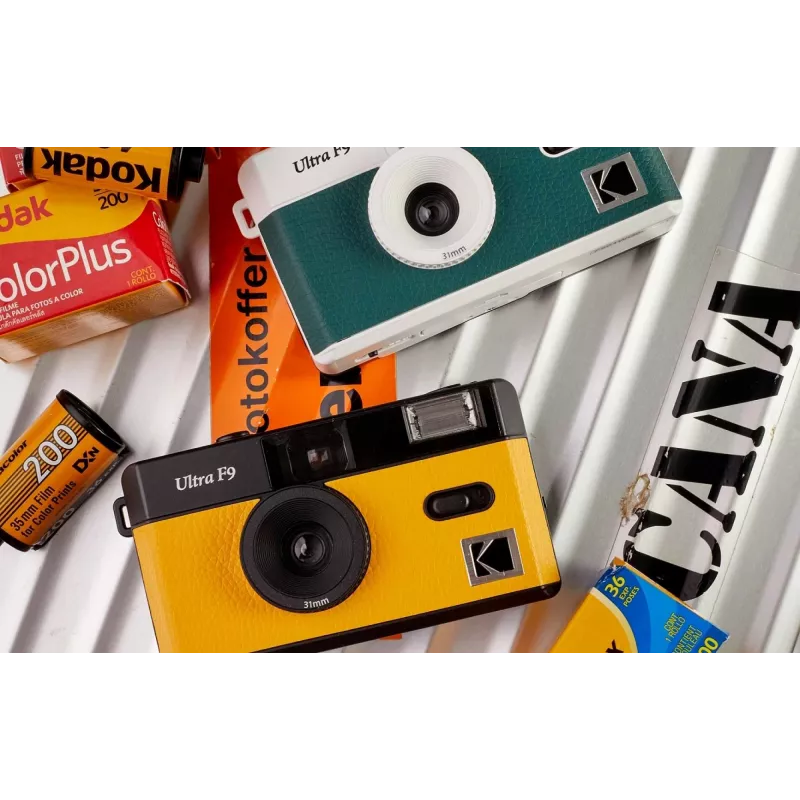 Kompakta filmu kamera Kodak F9 135 mm Zaļa Balta ISO 200-400