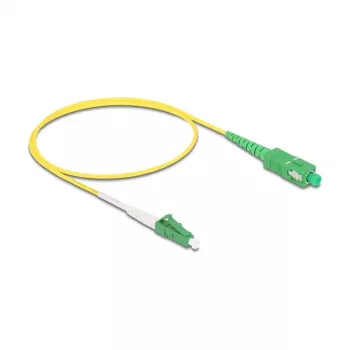 DeLOCK 83234 InfiniBand optiskās šķiedras kabelis 0,5 m LC SC LC/APC dzeltens