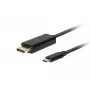 LANBERG CA-CMDP-10CU-0030-BK video kabeļa adapteris, 3 m, USB Type-C uz DisplayPort, 4K@60Hz/144Hz atbalsts