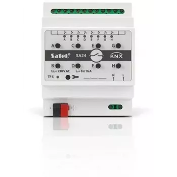 Komutācijas izpildmehānisms Satel KNX-SA24 8 kanāli DIN sliedes montāžai 3680 W