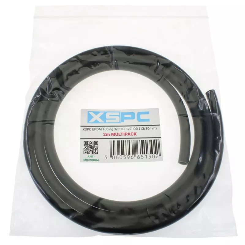 Mīksta EPDM caurule XSPC 13/10 mm (ID 10 mm / OD 13 mm), 2 m, melna