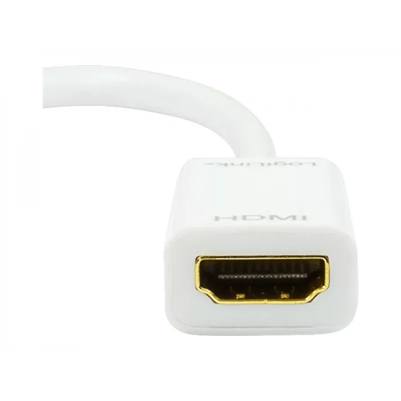 Video kabeļa adapteris LOGILINK Mini DisplayPort uz HDMI tipa A CV0036A, 0,1 m, pelēks