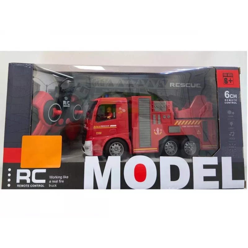 Radio vadāms ugunsdzēsēju mašīnas modelis Madej R/C Car Fire Engine gaisma