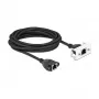 DeLOCK tīkla pagarinātājkabelis Cat.6A 5m S/FTP RJ45 melns