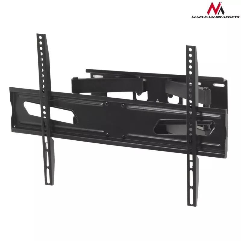 Maclean MC-723 B - sienas stiprinājums ekrānam 37-70, 600x400 VESA, līdz 40 kg, melnā krāsā