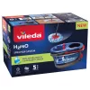 Grīdas mops VILEDA Microfibre 320 mm, teleskopisks kāts 55–123 cm, mazgājams, 360° rotējoša galva, melns/zils/sarkans