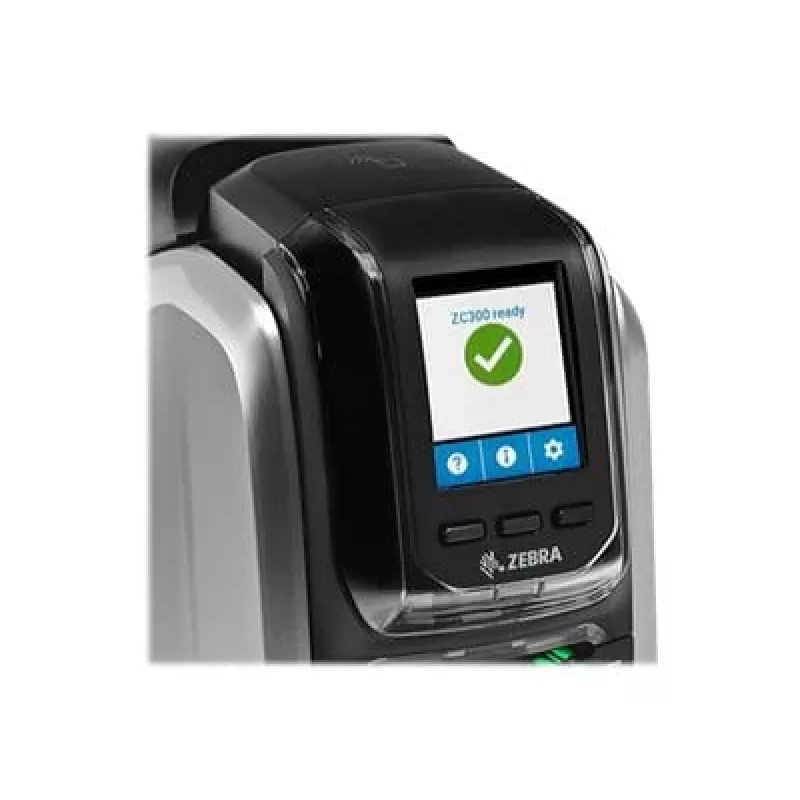 Zebra ZC300 plastikaršu printeris ar krāsu sublimācijas/termiskās pārneses druku, 300 x 300 DPI, Wi-Fi