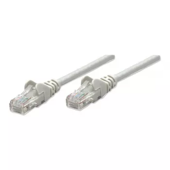 Intellinet tīkla savienojuma kabelis, Cat6, 2 m, pelēks, CCA, U/UTP, PVC, RJ45, apzeltīti kontakti, bez aizķeršanās, aizsargapvalks, mūža garantija