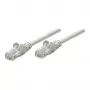Intellinet tīkla savienojuma kabelis, Cat6, 2 m, pelēks, CCA, U/UTP, PVC, RJ45, apzeltīti kontakti, bez aizķeršanās, aizsargapvalks, mūža garantija