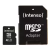 ATMIŅA MICRO SDHC 4GB C10/W/ADAPTER 3413450 INTENSO