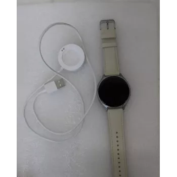 IZPĀRDOTS. Xiaomi Watch 2 Titan pelēks korpuss ar baltu ādas siksniņu | IZPĀRDOTS. Xiaomi Watch 2 Titan | Viedpulkstenis | GPS (satelīts) | AMOLED | 1,43 collas | LIETOTS, SKRĀPĒJUMI UZ EKRĀNA A