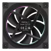 120 mm PC ventilators DeepCool FL12 3-in-1 Melns, 120×25 mm, 2150 RPM, Fluid Dynamic Bearing, PWM, 55 CFM, 32 dB, 3 gab. iepakojums