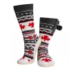 Iekštelpu zābaciņi Glovii GQ4M unisex — ziemas poliestera virsa, sintētiska zole, oglekļa šķiedras, universāls izmērs, daudzkrāsu raksts (pelēks/sarkans/baltss)