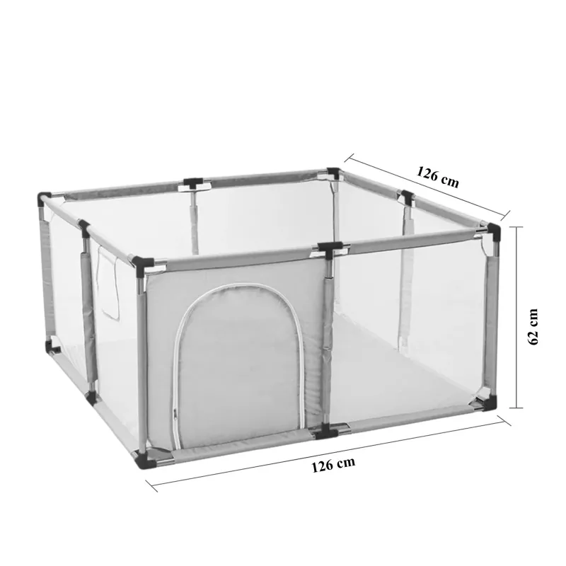Extralink bērnu sētiņa, sausais baseins rotaļām, salokāms 126x126 cm bumbiņu baseins k-458