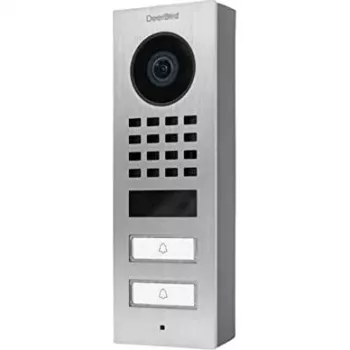 Video durvju telefons door bird D1102V V4A nerūsējošais tērauds ar 2 izsaukuma pogām