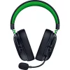 Austiņas Razer MelnsShark V3 X HyperSpeed — vadu un bezvadu (USB-A, Bluetooth), apkārtauss, 20–28 kHz, 270 g, melnas/zaļas