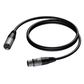Kabelis XLR vīrišķais-XLR sievišķais 1M