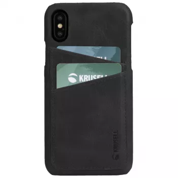 Krusell Sunne 2 karšu vāciņš iPhone XS Max, melns