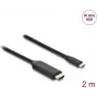 Video kabeļa adapteris DELOCK 80599 — USB Type-C uz HDMI, 2 m, melns