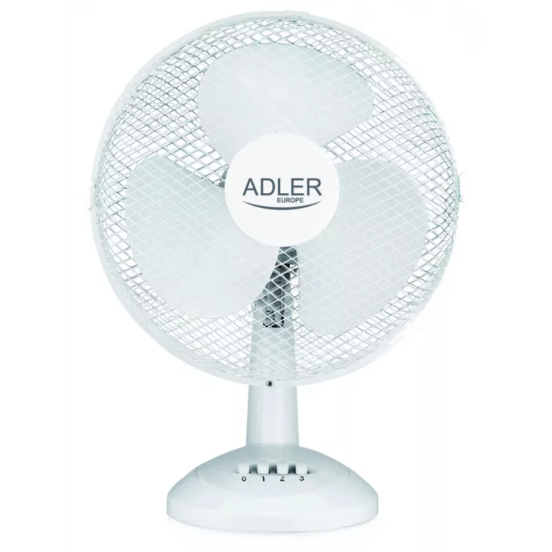 Adler | AD 7304 | Galda ventilators | Balts | Diametrs 40 cm | Ātrumu skaits 3 | Svārstības | 45 W | Nē