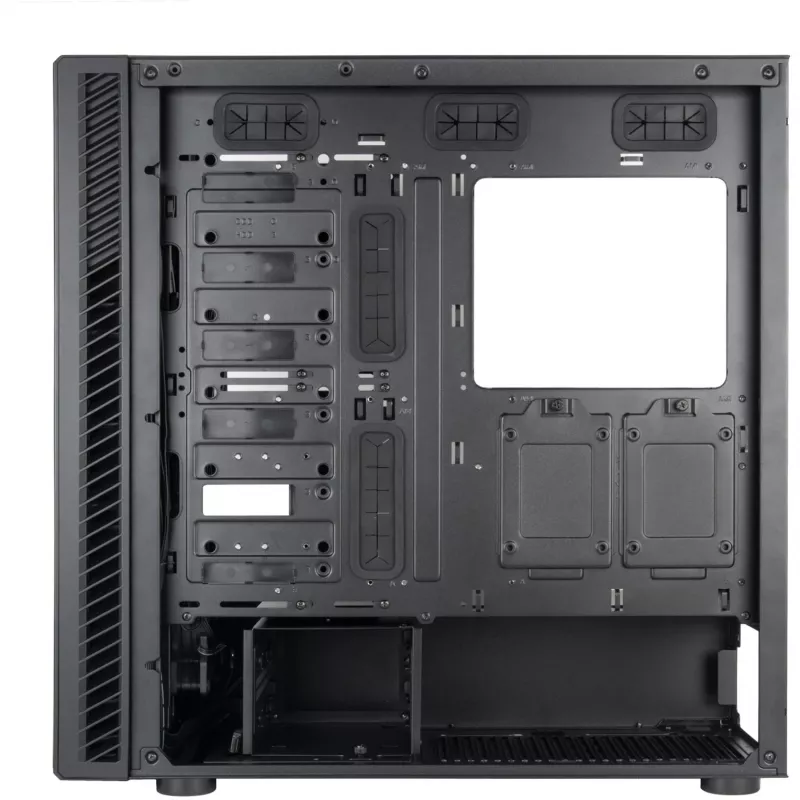 “Silverstone SETA Q1” Midi Tower korpuss, zils