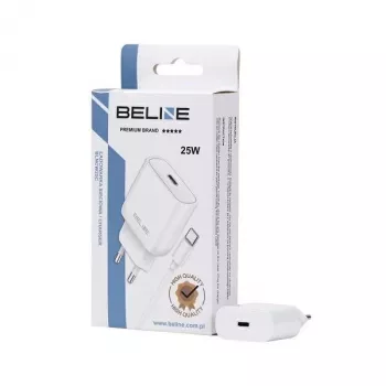 Lādētājs 25W USB-C + USB-C kabelis, balts