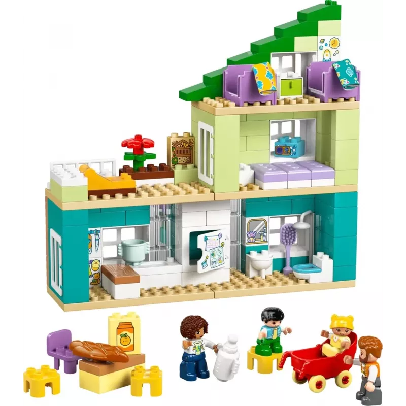 LEGO DUPLO 10470 3-in-1 Modernā ģimenes māja ar figūrām