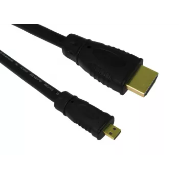 HDMI kabelis SBOX HDMI-MICRO/R 1.4 2 m — micro HDMI uz HDMI, versija 1.4, 2 metru garš