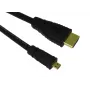 HDMI kabelis SBOX HDMI-MICRO/R 1.4 2 m — micro HDMI uz HDMI, versija 1.4, 2 metru garš