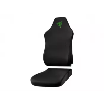 Razer spēļu krēsla pārvalki RC81-04430100-R3M1 — melni ar zaļiem akcentiem, rezerves auduma pārvalki