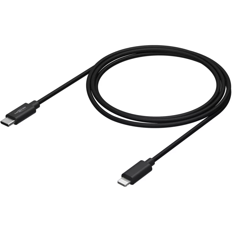 Mobilā tālruņa kabelis Ansmann 1700-0106 Melns USB C Lightning 0,12 m