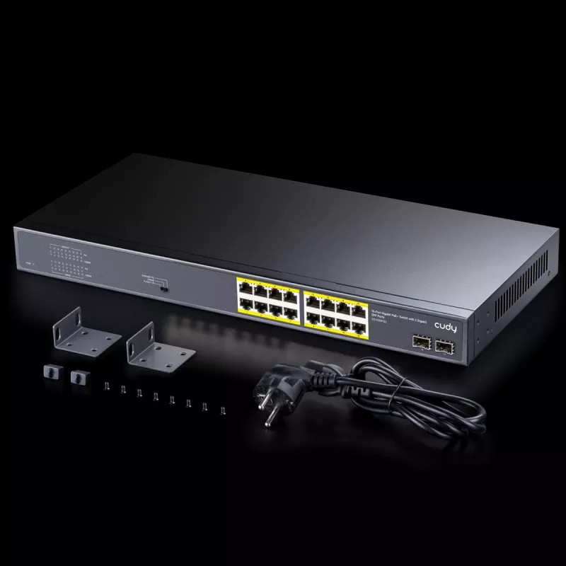 Cudy GS1020PS2 tīkla komutators Gigabit Ethernet 16 porti PoE