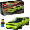 Konstruktora rotaļu auto LEGO Speed Champions Dodge Challenger SRT Hellcat 77237 — 390 detaļas, 1 minifigūra, vecumam 9+
