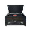 Skaņuplašu atskaņotājs muse MT-115 W — melns/zelts, 33-45-78 RPM, J formas skaņuplašu svira, rotējoša skaļuma poga, 240 V maiņstrāva