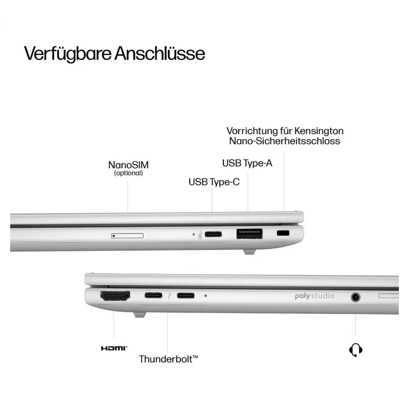 HP EliteBook 8 G1i CU5 226V/16GB/512SSD/W11 Pro 3J garantija (DE) - tastatūras izkārtojums var būt vācu