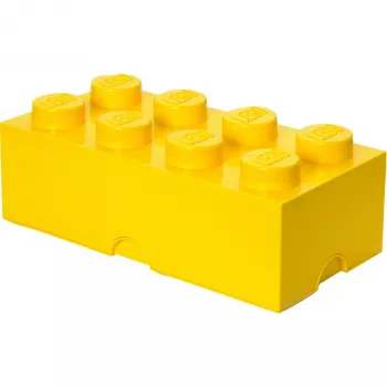 Room Copenhagen LEGO STORAGE BRICK 8 dzeltens polipropilēns 500x250x180mm