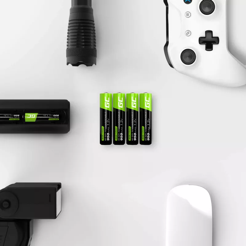 Uzlādējama baterija zaļa Cell GR03 AAA NiMH 1,2 V 950 mAh – 4 gab., blisteris