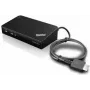 Lenovo 40A40090IT portatīvā doka / portu replikators, vadu savienojums, melns
