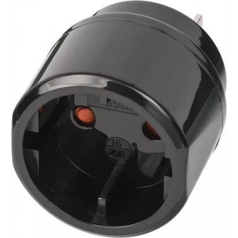 Brennenstuhl 1508450 - Typ C (Euro-Stecker) - Typ A - 250 V - 16 A - Schwarz - Sichtverpackung
