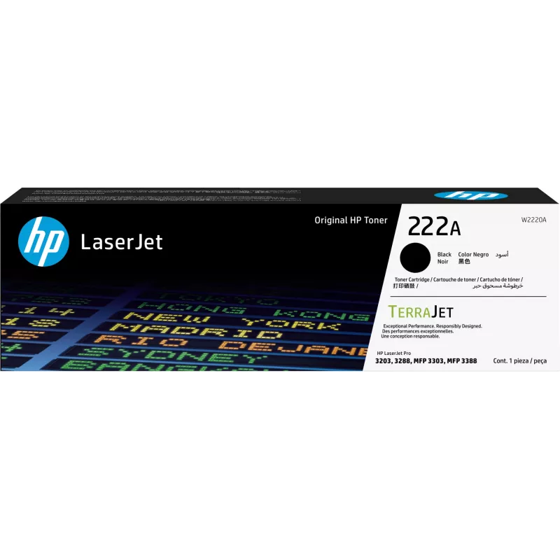 Toneris HP 222A melns oriģināls Laserjet W2220A 1500 lpp. melns