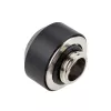 Cietās caurules savienotājuzgalis OPTIMUS 12 mm, melns — viens kompresijas savienotājs cietajām caurulēm