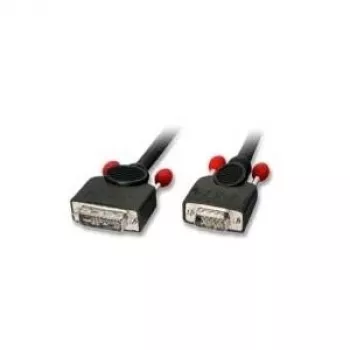 Lindy 1 m DVI-A/VGA kabelis VGA (D-Sub) Melns