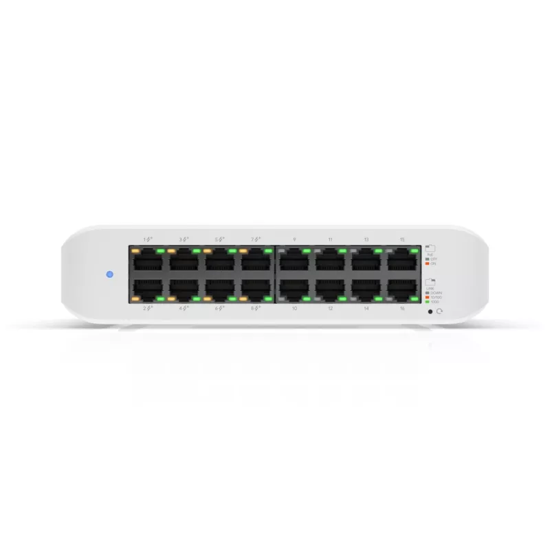 Ubiquiti UniFi Switch Lite 16 PoE L2 Gigabit Ethernet (10/100/1000) Power over Ethernet (PoE) Balts